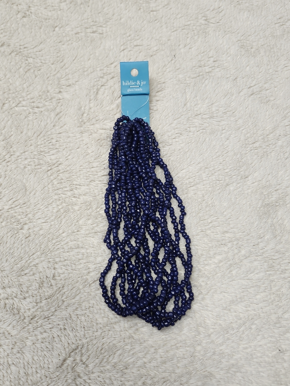 • New Hildie & Jo 1512-7616 Glass Strung Beads Blue Seed Beads Crafts